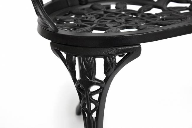 Скамья Secret De Maison Strauss (Штраус) алюминиевый сплав, 99хх56х76см, черный черный алюминиевый сплав