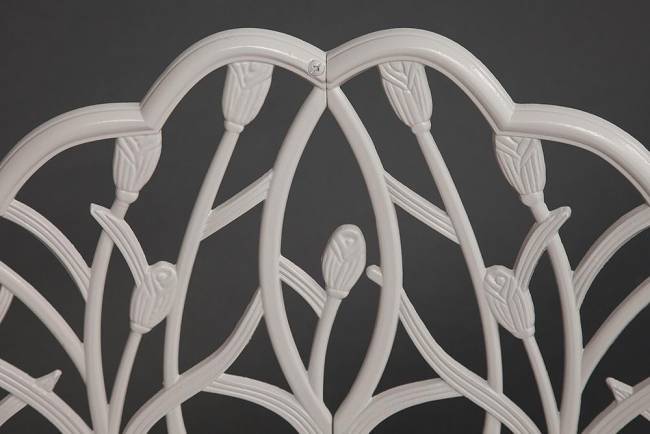 Скамья Secret De Maison Strauss (Штраус) алюминиевый сплав, 99хх56х76см, butter white белый алюминиевый сплав