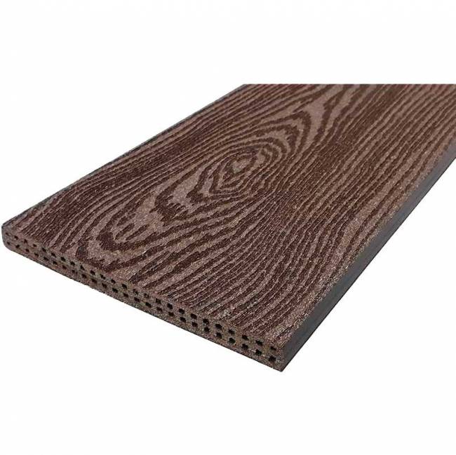 Подступёнок HOLZHOF с тиснением "Кольца дерева", 150*12*4000 мм, антрацит