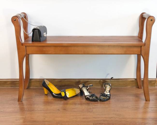 Банкетка с подлокотниками Лулу, орех