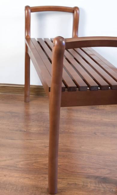 Банкетка с подлокотниками Лулу, орех