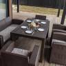 Обеденный комплект LANA LUX DINING L коричневый