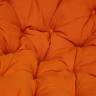 Кресло-качалка PAPASAN/ПАПАСАН w 23/01 B /с подушкой/ 115х78х104 см, Pecan (орех), ткань Оранжевый, С 23