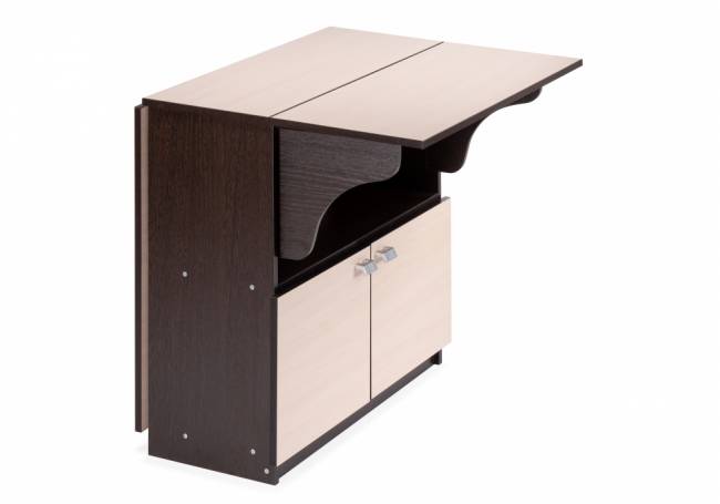 Стол деревянный Симоне венге / дуб молочный