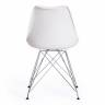 Стул TULIP IRON CHAIR (mod.EC-123) металл/пластик, 54,5*48*83,5см, white (белый) (Комплект из 4 шт.)