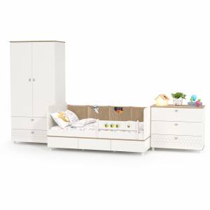 Детская мебель Эйп компоновка № 6 цвет белый/дуб белый