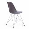 Стул TULIP IRON CHAIR (mod.EC-123) металл/пластик, 54,5*48*83,5см, серый (Комплект из 4 шт.)