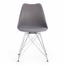 Стул TULIP IRON CHAIR (mod.EC-123) металл/пластик, 54,5*48*83,5см, серый (Комплект из 4 шт.)