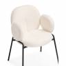 Стул на металлокаркасе Kalipso white / black
