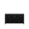 Комод Leset Хайди широкий 5 ящиков Чёрный Чёрный Комод Leset Хайди широкий 5 ящиков Чёрный Чёрный