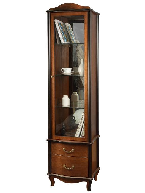 Шкаф-витрина Джульетта, орех Л