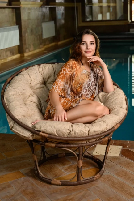 Кресло из искусственного ротанга Papasan Какао Кресло из искусственного ротанга Papasan Какао