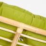 Кресло PAPASAN ECO/ПАПАСАН ЭКО P115-1/SP STD /c подушкой, ремешками/ диаметр подушки 125 см, 115x101x92 см, Natural (натуральный), флок Олива, 23