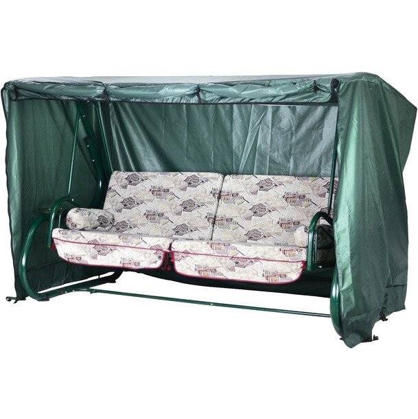 Чехол ЛЮКС для садовых качелей МИЛАН/МИЛАН П, зеленый