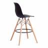Стул барный Cindy Bar Chair (mod. 80-1) / 1 шт. в упаковке дерево бук/металл/пластик, 50 х 51 х 109 см, Black (Черный) 3010/ натуральный Black (Черный) 3010/ натуральный дерево бук/металл/пластик