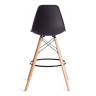 Стул барный Cindy Bar Chair (mod. 80-1) / 1 шт. в упаковке дерево бук/металл/пластик, 50 х 51 х 109 см, Black (Черный) 3010/ натуральный Black (Черный) 3010/ натуральный дерево бук/металл/пластик