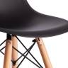 Стул барный Cindy Bar Chair (mod. 80-1) / 1 шт. в упаковке дерево бук/металл/пластик, 50 х 51 х 109 см, Black (Черный) 3010/ натуральный Black (Черный) 3010/ натуральный дерево бук/металл/пластик