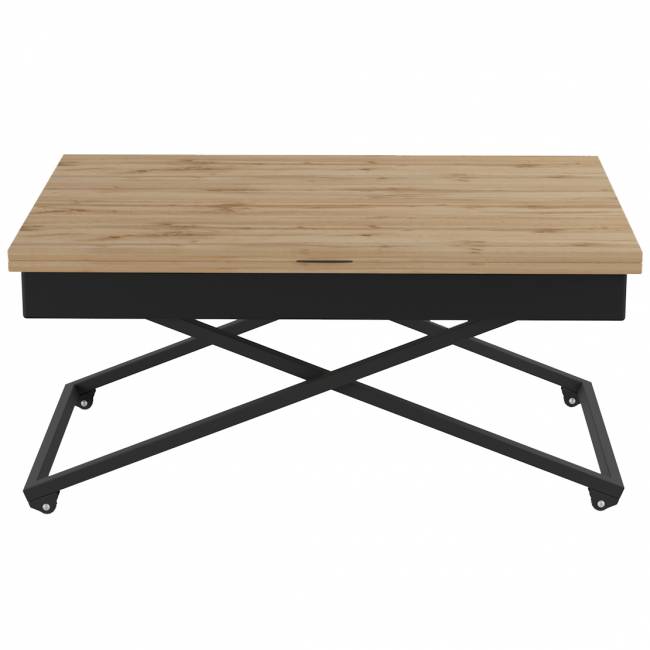 Стол универсальный трансформируемый АНДРЭ Loft ЛДСП дуб вотан/чёрный Стол универсальный трансформируемый АНДРЭ Loft ЛДСП дуб вотан/чёрный