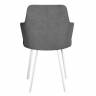 Стул DikLine 345 C56 серый, ножки белые Стул DikLine 345 C56 серый, ножки белые