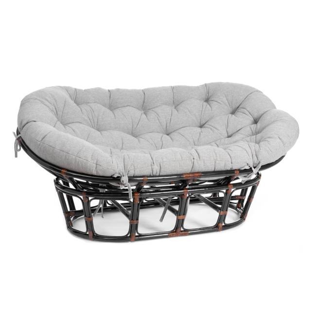 Диван MAMASAN/МАМАСАН 23/02 W /с подушкой/ 169х102х80 см, Antique brown, матрац 182х119 см, ткань серо-бежевая 3М 16/2 Antique brown