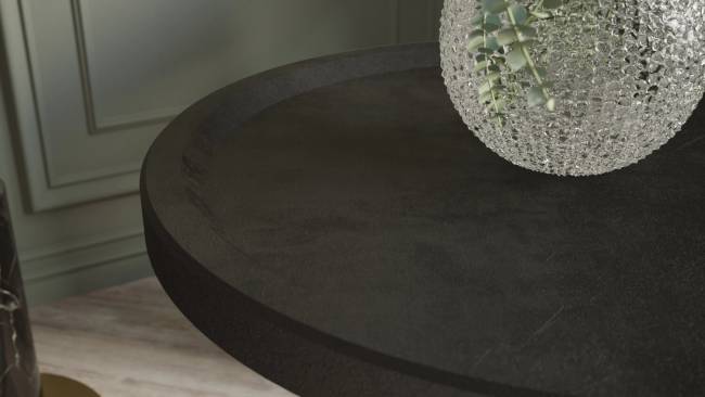 Стол журнальный Калифорния Батл черный лофт/черный