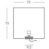 Светильник пластиковый Куб Cubo 75 Lighting IN белый 730х730х730 мм