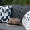 Диван пластиковый Корфу (Corfu love seat) графит