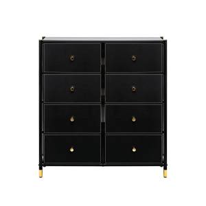 Комод Leset Хайди 8 ящиков Чёрный Чёрный