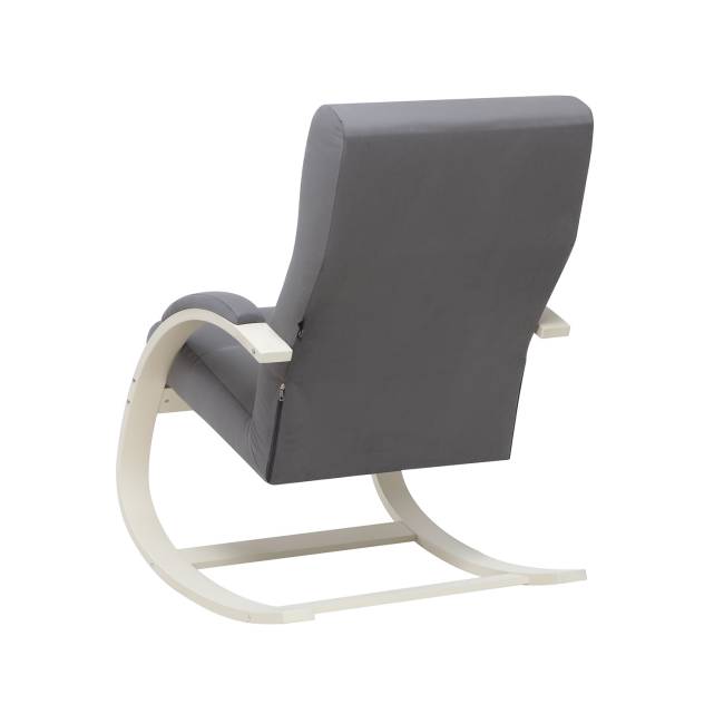 Кресло-качалка Leset Милано Слоновая кость V32 серый