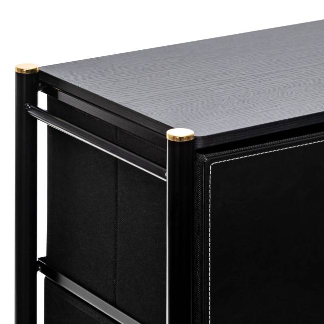 Комод Leset Хайди 9 ящиков Чёрный Чёрный Комод Leset Хайди 9 ящиков Чёрный Чёрный