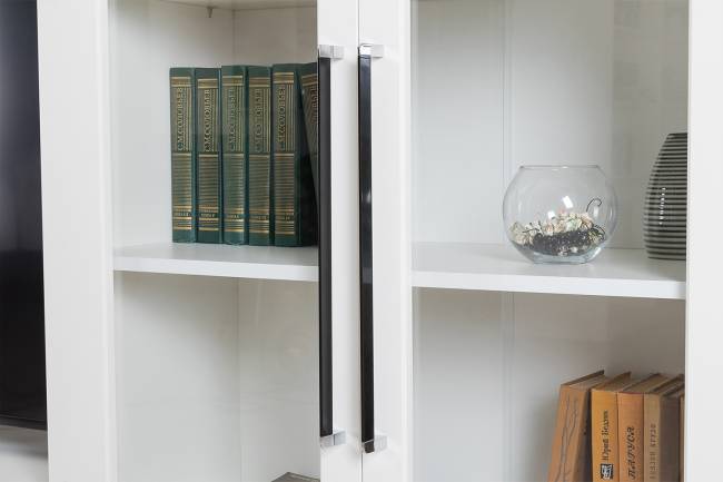 Стенка для гостиной Валенсия № 122 цвет белый шагрень