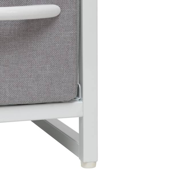 Комод Leset Ноа 4 ящ. узкий Белый Светло-серый