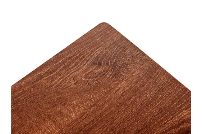 Стол многофункциональный на колесах, 60x40 см, «РОЛЛ», 2 ножки, регул.высота, мдф, металл, тёмн. дерево, черный