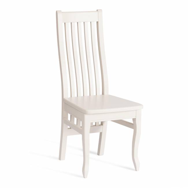 Стул DOLCE жёсткое сидение бук, мдф, 40х46х100см, Ivory white белый