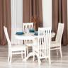 Стул DOLCE жёсткое сидение бук, мдф, 40х46х100см, Ivory white белый