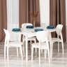 Стул DIAMANTE жесткое сидение бук, 42 х 42 х 85 см, ivory white (Комплект из 2 шт.) ivory white бук