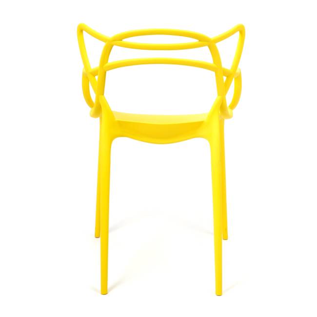Стул Cat Chair (mod. 028) пластик, 54,5*56*84см, желтый, 037 (Комплект из 2 шт.) желтый пластик Стул Cat Chair (mod. 028) пластик, 54,5*56*84см, желтый, 037 (Комплект из 2 шт.) желтый пластик