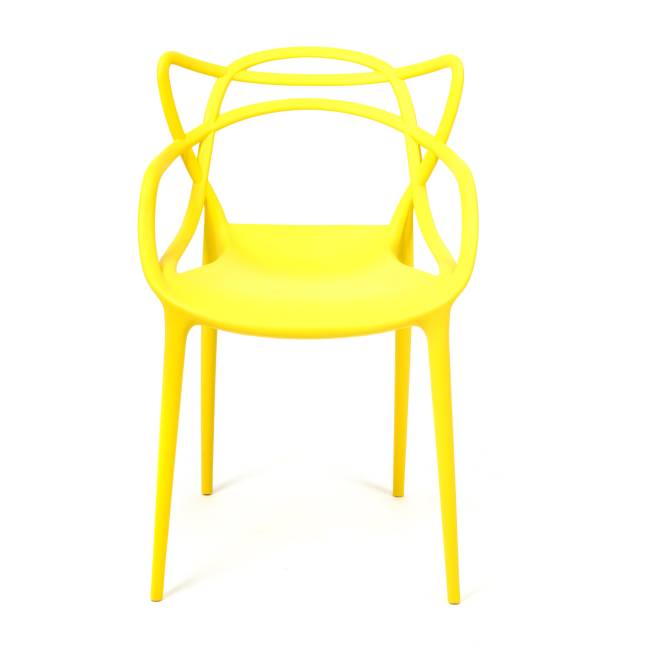 Стул Cat Chair (mod. 028) пластик, 54,5*56*84см, желтый, 037 (Комплект из 2 шт.) желтый пластик Стул Cat Chair (mod. 028) пластик, 54,5*56*84см, желтый, 037 (Комплект из 2 шт.) желтый пластик