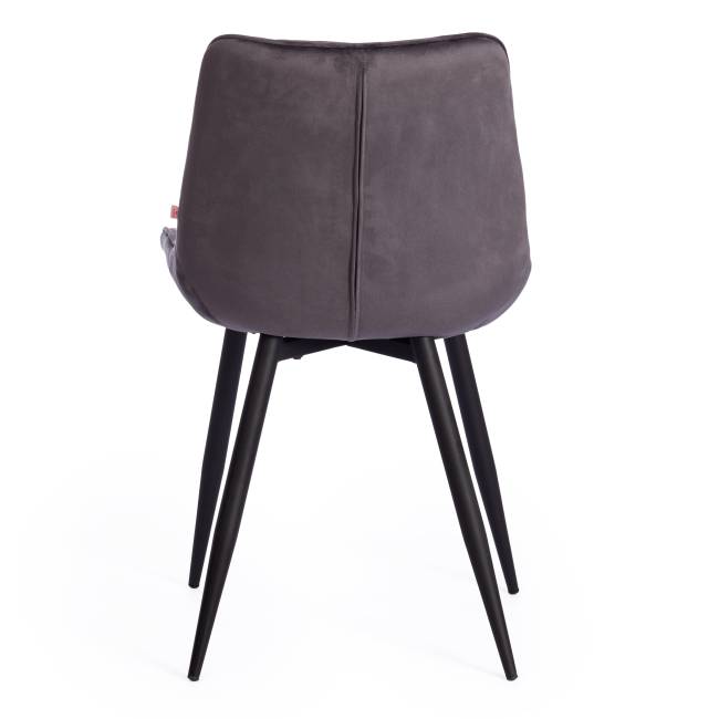 Стул Абруццо/Abruzzo (мод.8060)/1 шт. в упаковке металл/велюр, 54х62х83см, серый вельвет (HLR-21) серый металл/велюр
