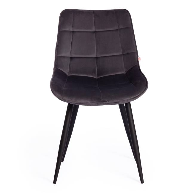 Стул Абруццо/Abruzzo (мод.8060)/1 шт. в упаковке металл/велюр, 54х62х83см, серый вельвет (HLR-21) серый металл/велюр