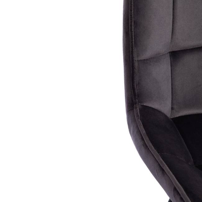 Стул Абруццо/Abruzzo (мод.8060)/1 шт. в упаковке металл/велюр, 54х62х83см, серый вельвет (HLR-21) серый металл/велюр