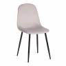 Стул BREEZE (mod. 4724) / 1 шт. в упаковке вельвет/металл, 44 х 53 х 87 см, Light grey (светло-серый) HLR14 / черный светло-серый