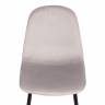 Стул BREEZE (mod. 4724) / 1 шт. в упаковке вельвет/металл, 44 х 53 х 87 см, Light grey (светло-серый) HLR14 / черный светло-серый