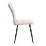 Комплект кресло+стул Bari/Бари LT, велюр, бежевый/черный, 7 бежевый/черный флок