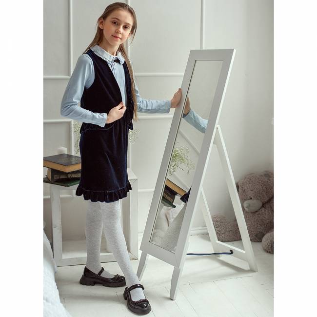 Зеркало напольное BeautyStyle 1 белый 130 см х 35 см