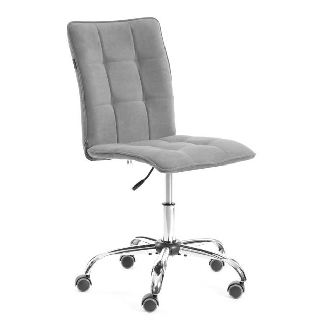 Комплект кресло+стул Bari/Бари LT, велюр, серый/черный, 29 серый/черный флок