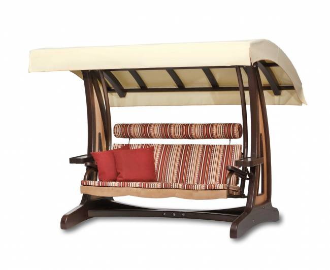 Качели садовые "Валенсия II" Премиум (лиственница) Качели садовые "Валенсия II" Премиум (лиственница)