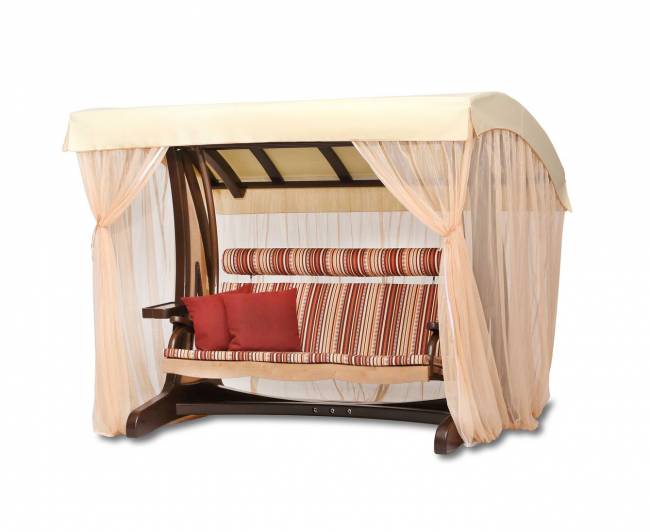 Качели садовые "Валенсия II" Премиум (лиственница) Качели садовые "Валенсия II" Премиум (лиственница)