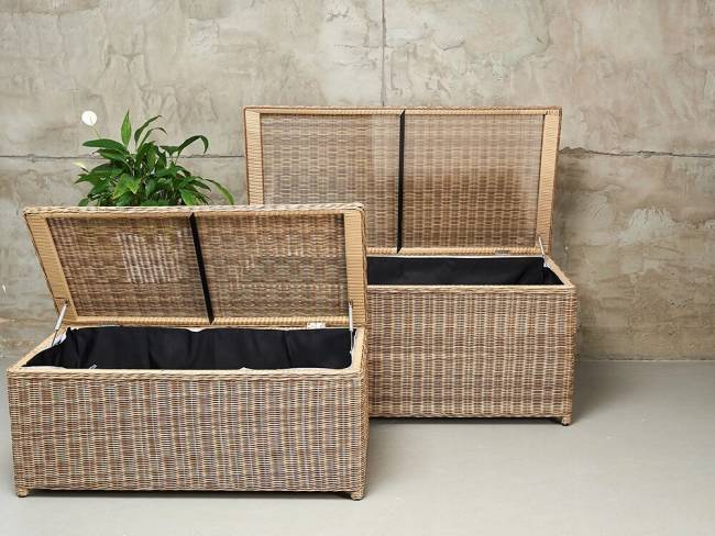 Набор из 2-х сундуков "KARL (140 и 120)", бежевый Набор из 2-х сундуков "KARL (140 и 120)", бежевый