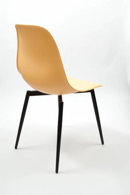 Стул Туссе чёрный /персиковый